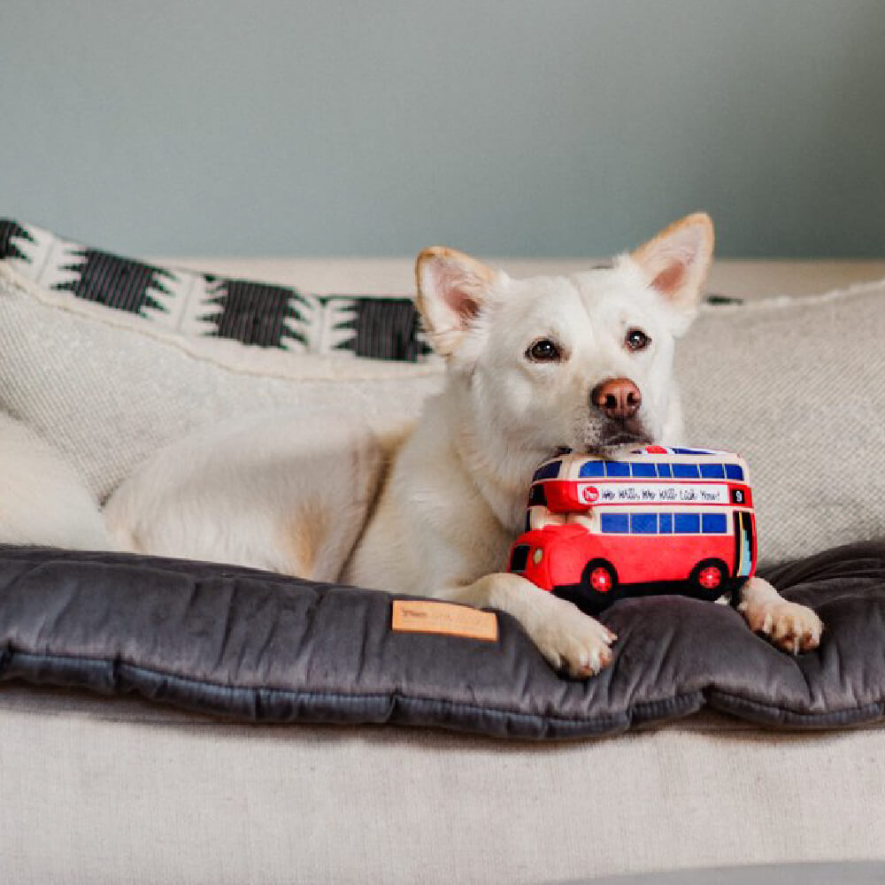 PLAY Canine Commute London Bus Plush Toy - Vanillapup Online Pet Store