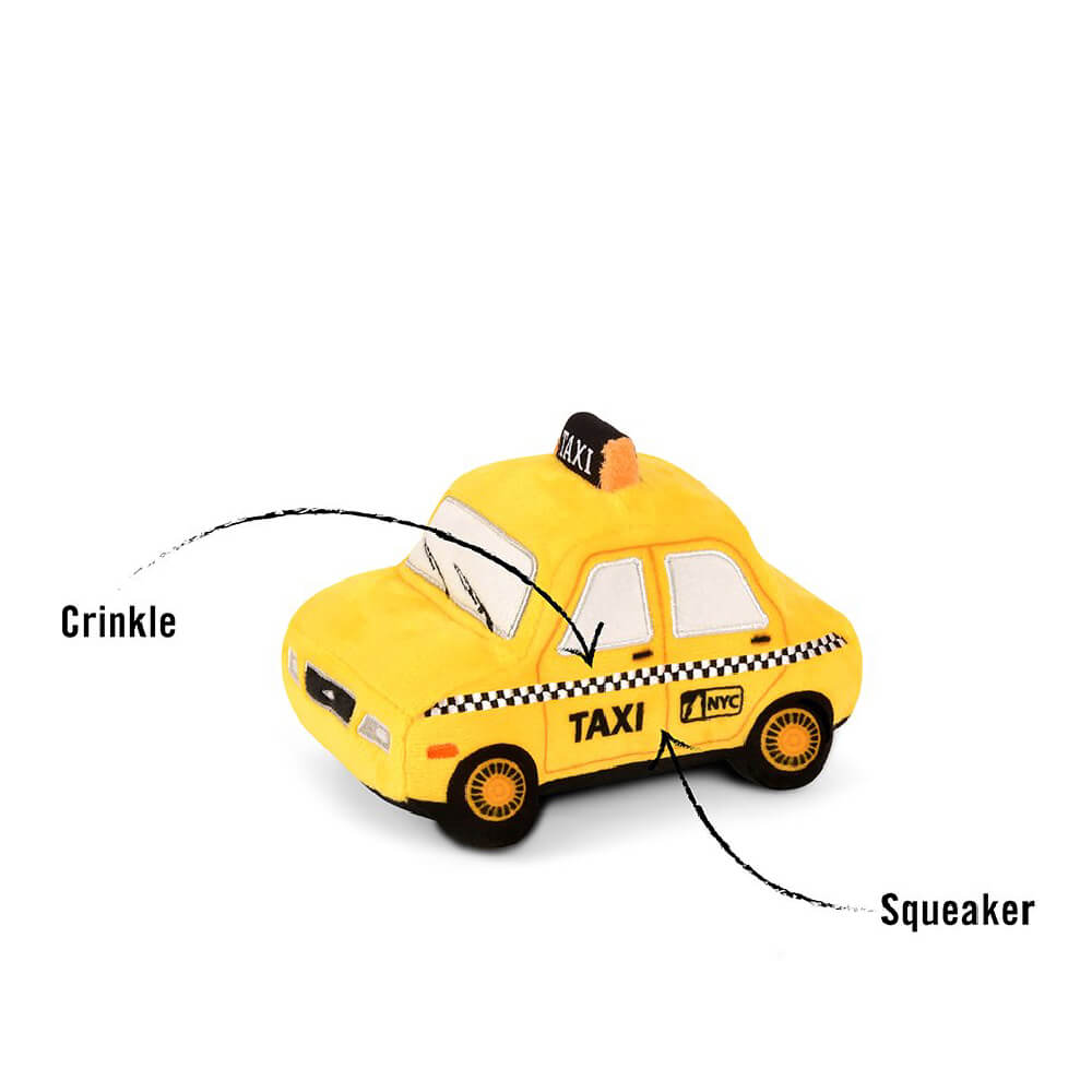 PLAY Canine Commute New Yap City Taxi Plush Toy - Vanillapup Online Pet Store