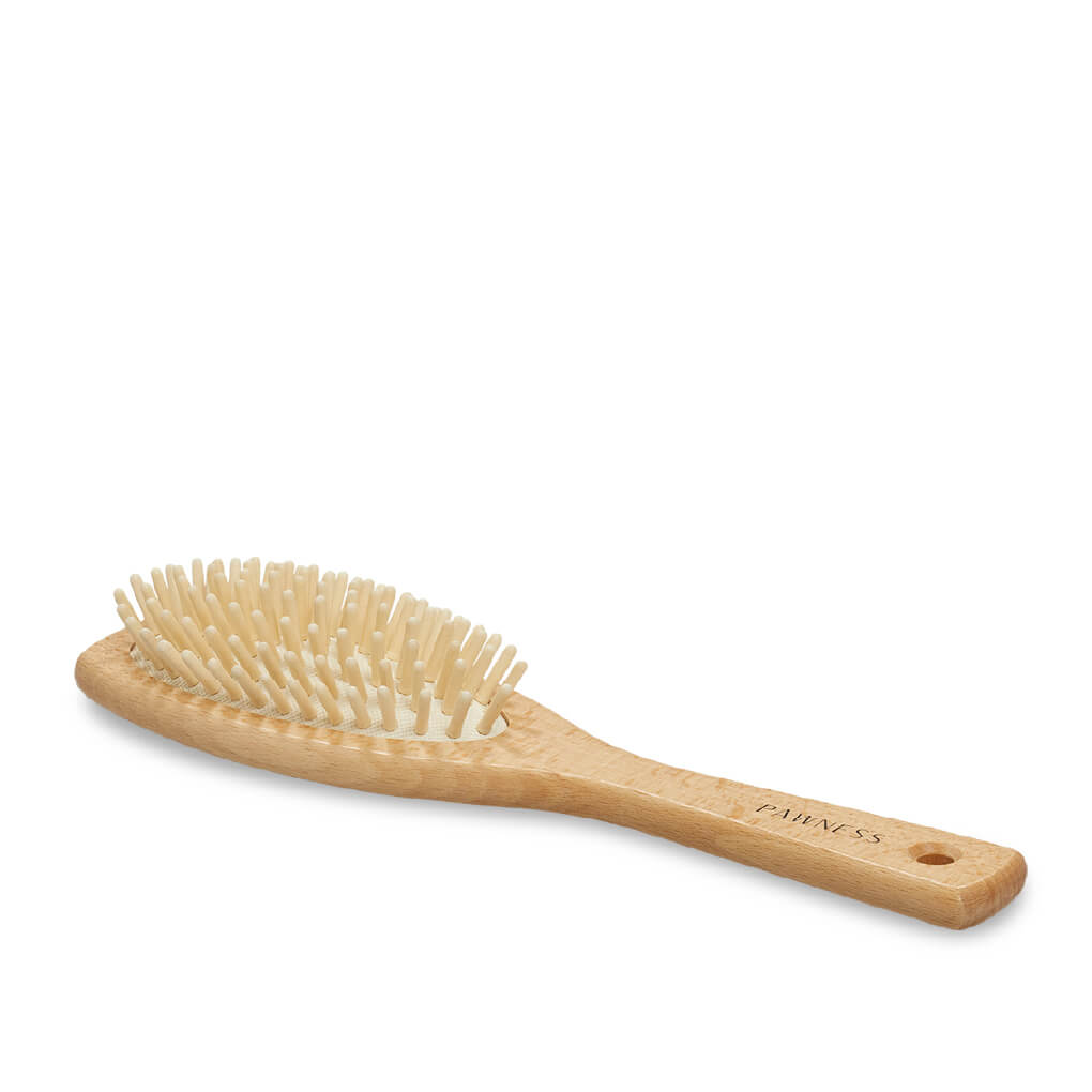 Pawness Wooden Brush | Long & Fine Hair - Vanillapup Online Pet Store