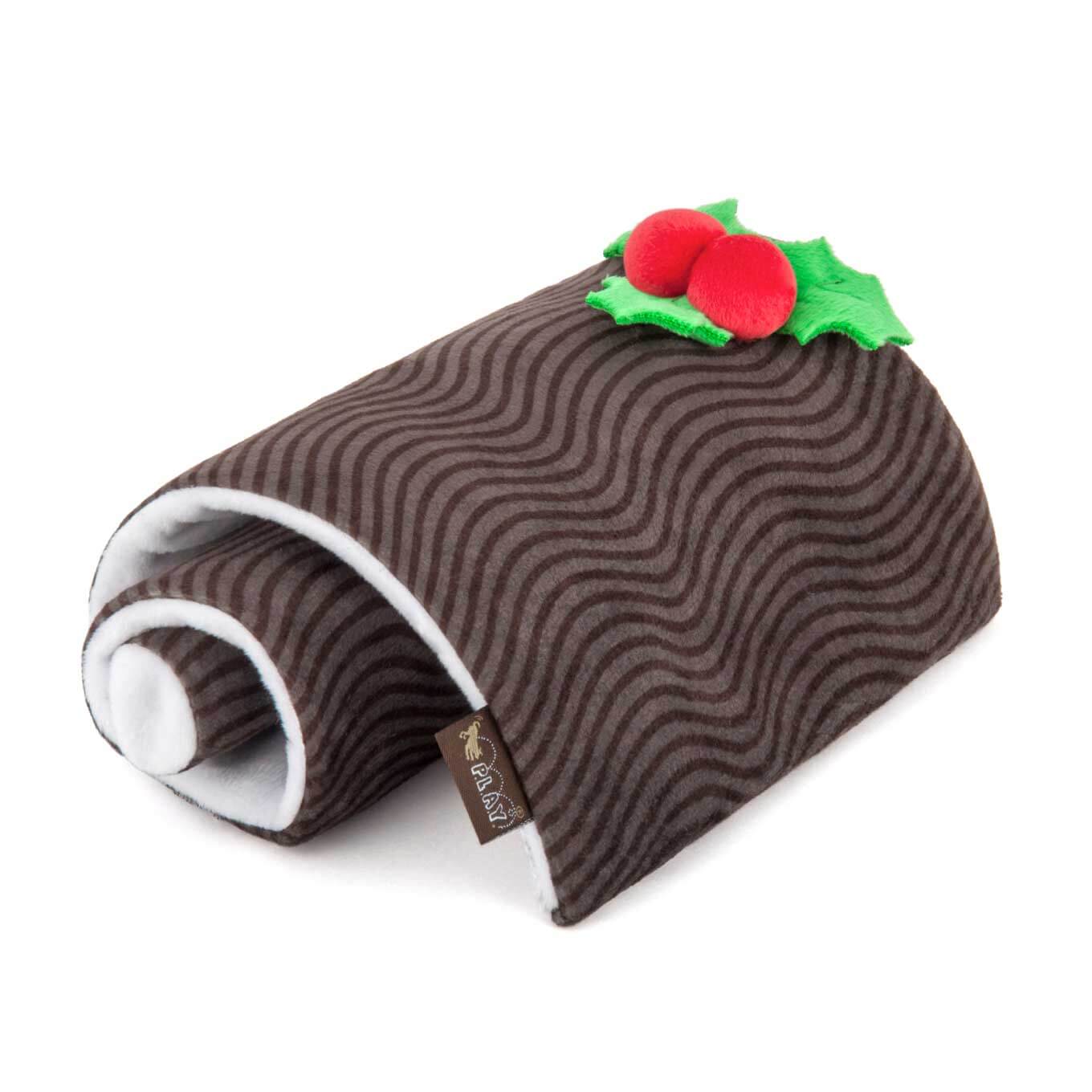 PLAY Holiday Classic Yuletide Log Plush Toy - Vanillapup Online Pet Store