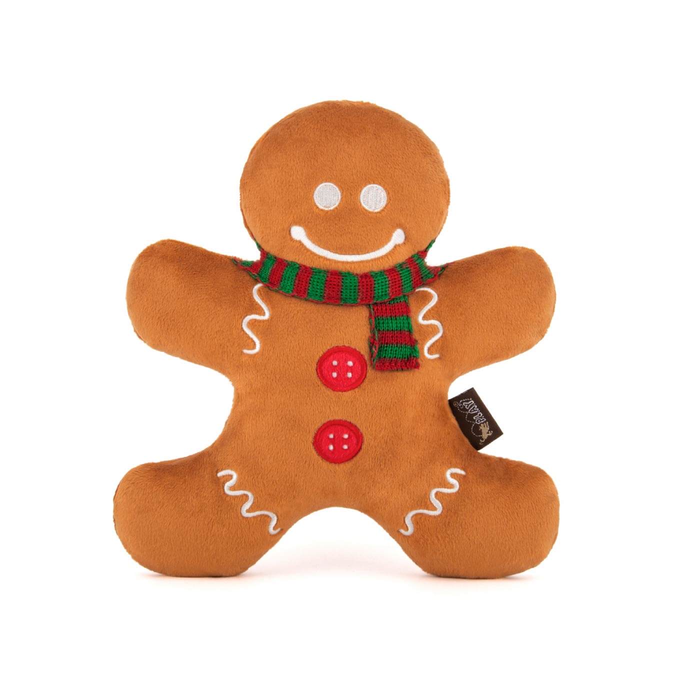 PLAY Holiday Classic Gingerbread Man Plush Toy - Vanillapup Online Pet Store