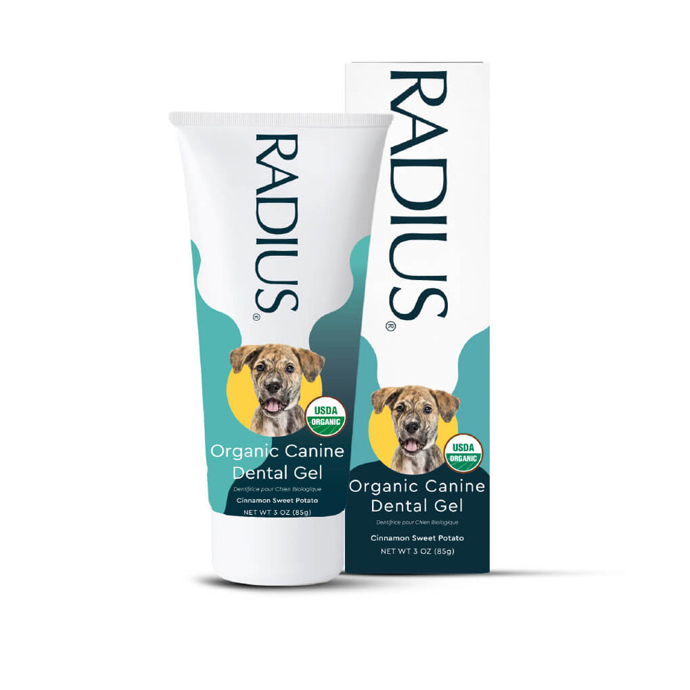 Dog Toothpaste Labels RADIUS USDA Organic Dog Toothpaste