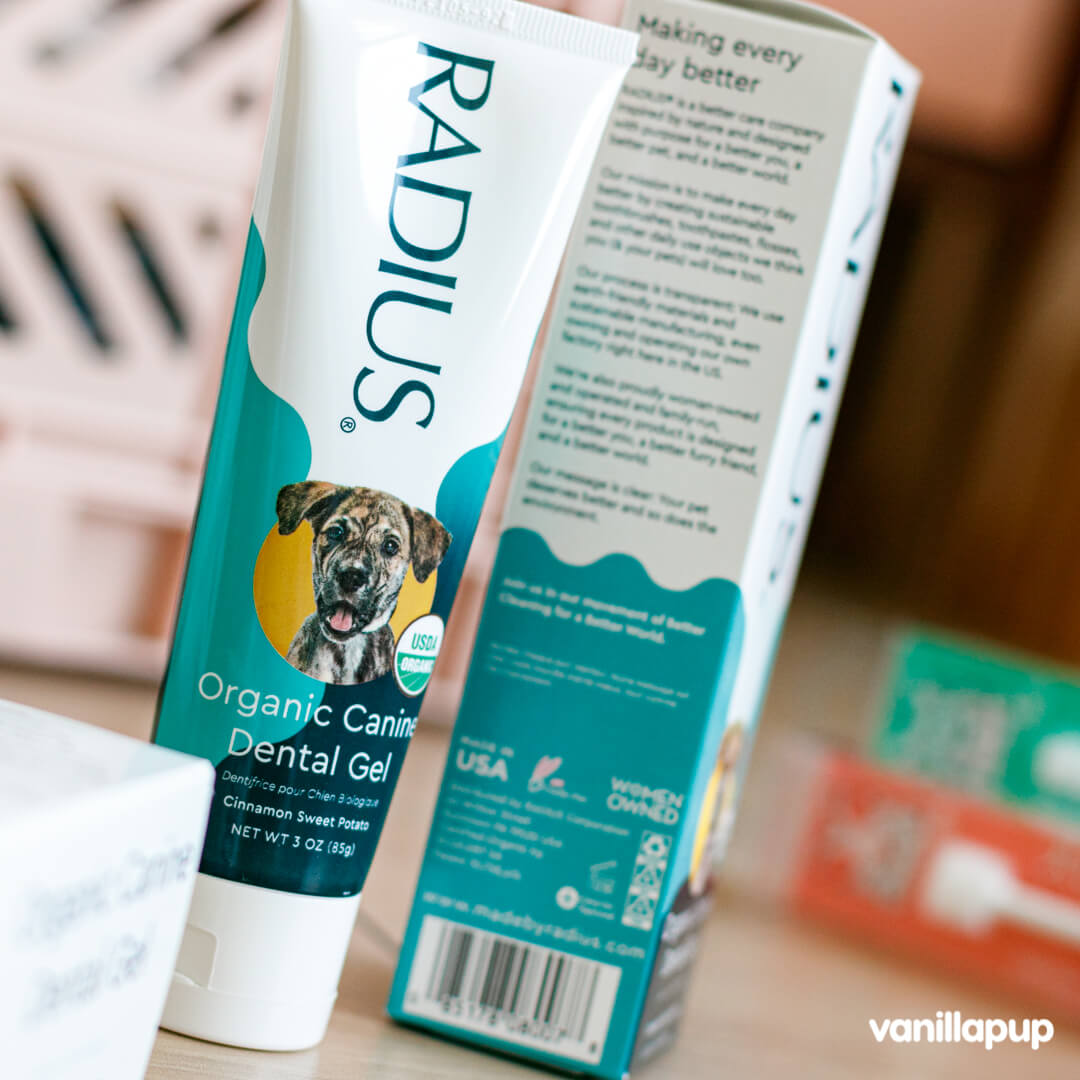 RADIUS USDA Organic Dog Toothpaste - Vanillapup Online Pet Store