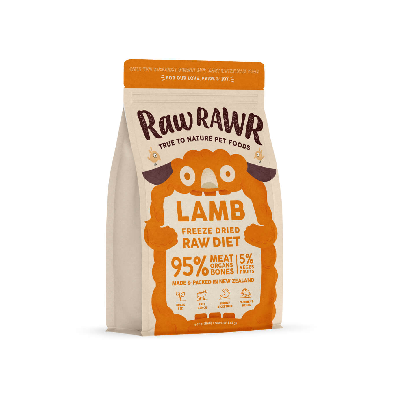Raw Rawr Freeze-dried Raw Diet | Lamb [Up to 20% off] - Vanillapup Online Pet Store