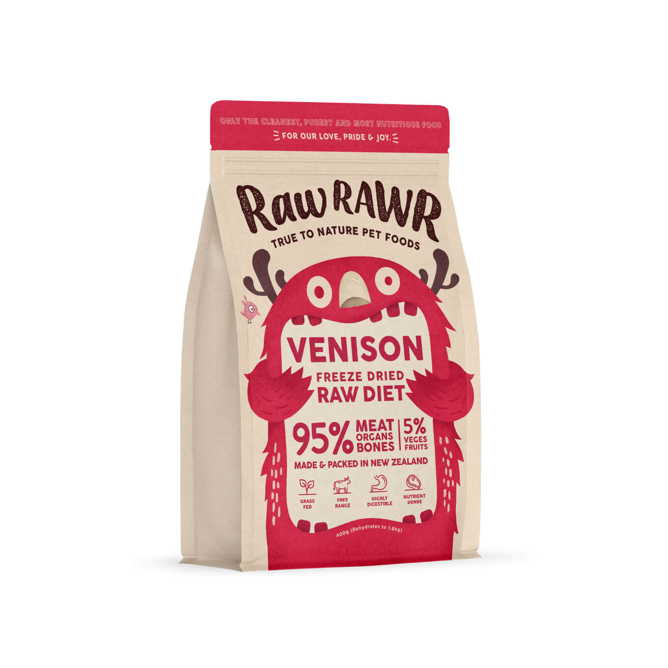 Raw Rawr Freeze-dried Raw Diet | Venison [Up to 20% off] - Vanillapup Online Pet Store