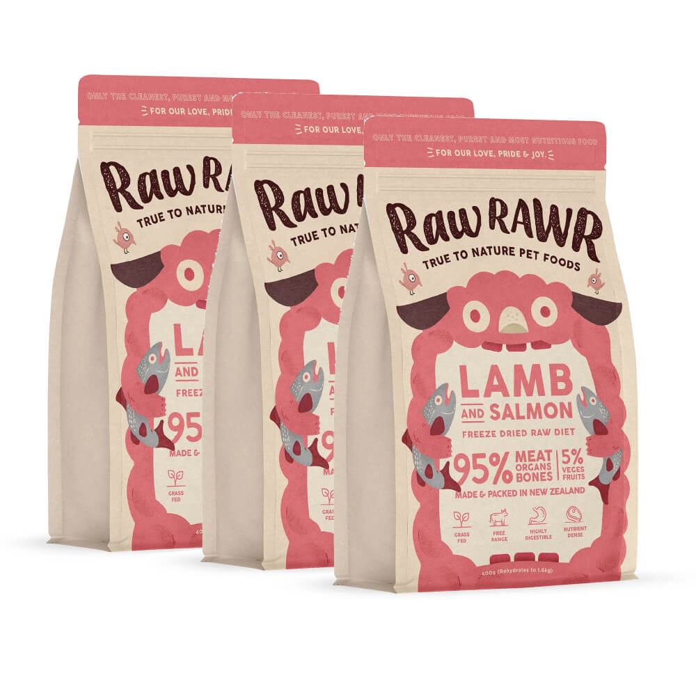 Raw Rawr Freeze-dried Raw Diet | Lamb & Salmon
