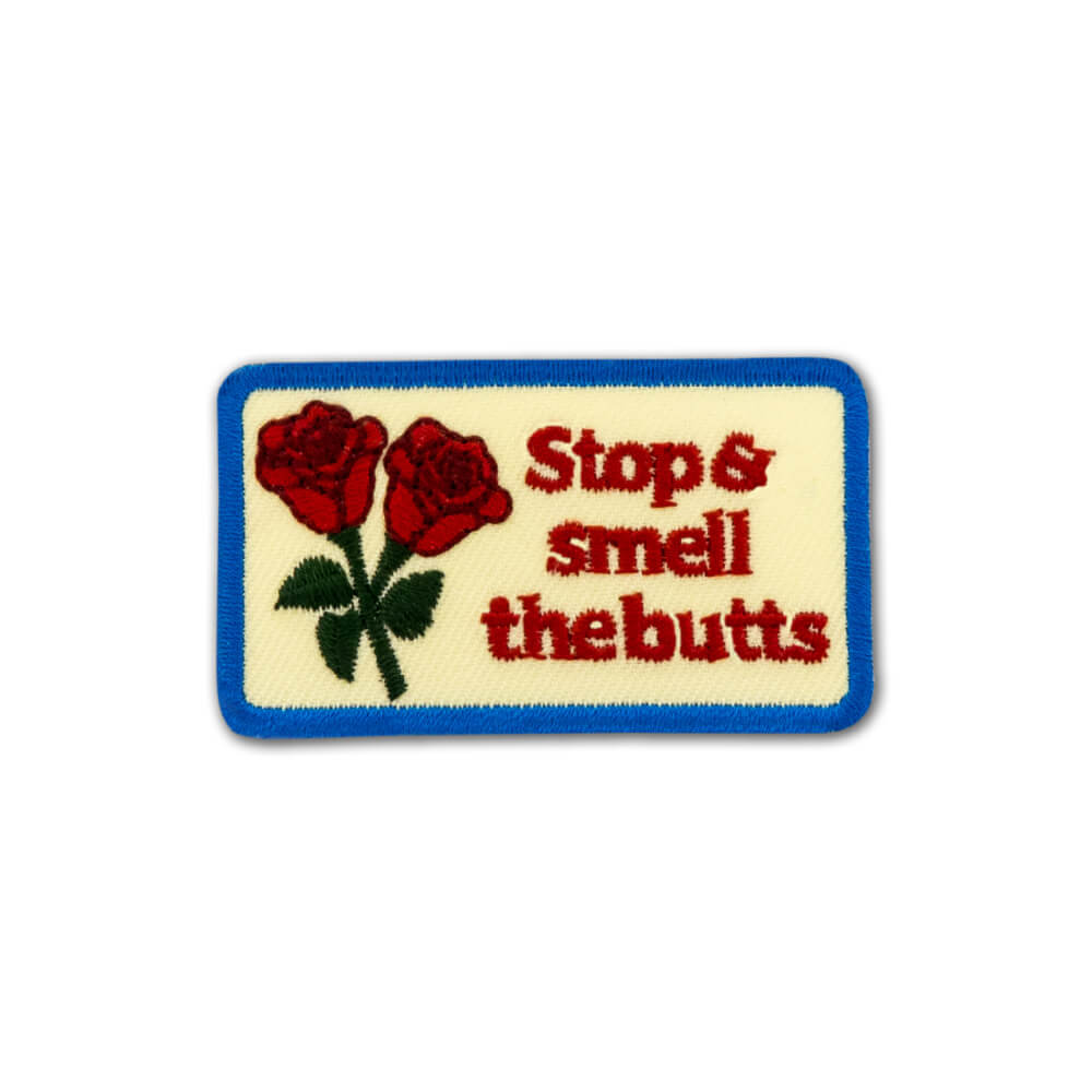 Scout's Honour Iron On Patch | Stop & Smell the Butts
