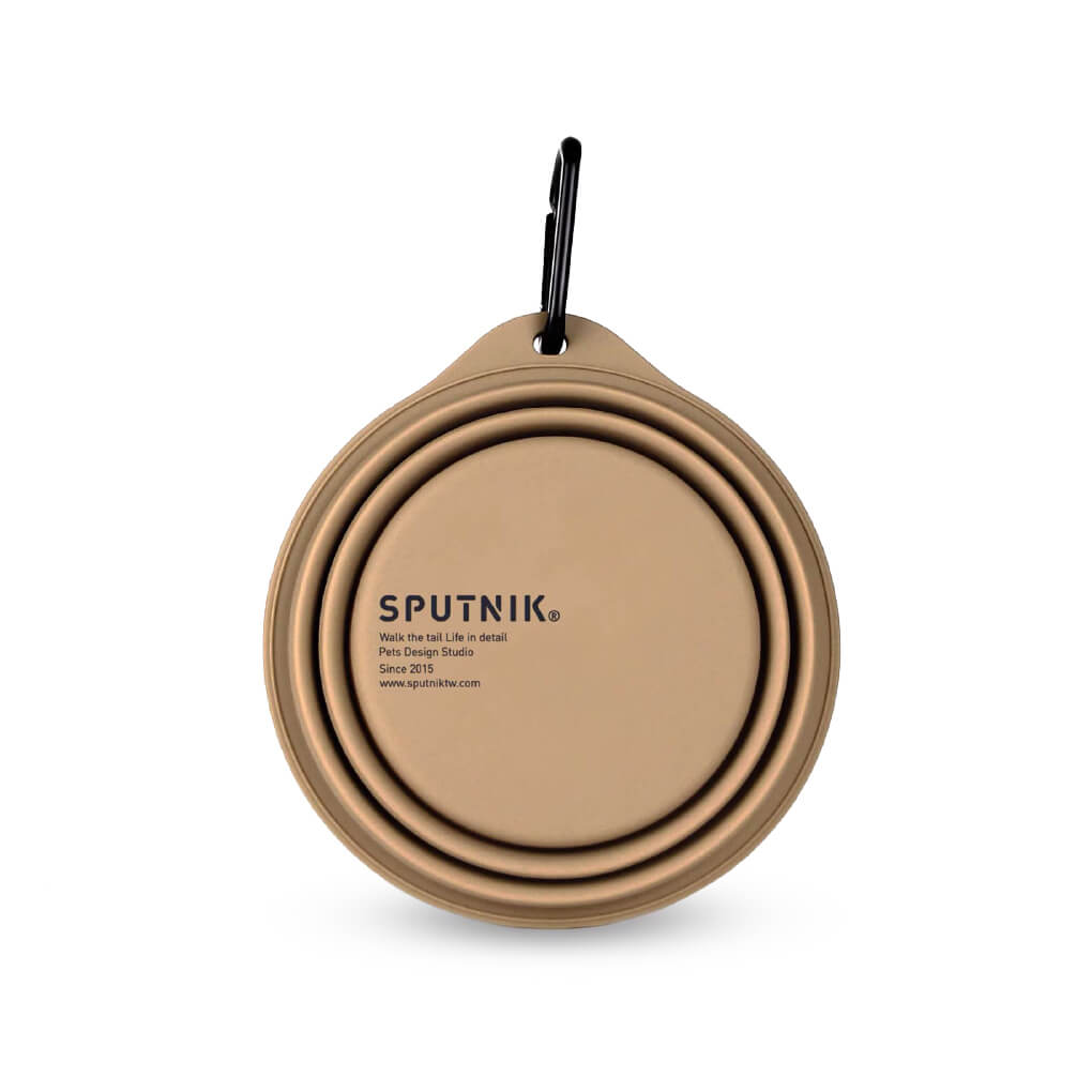 Sputnik Collapsible Travel Bowl | Nude - Vanillapup Online Pet Store