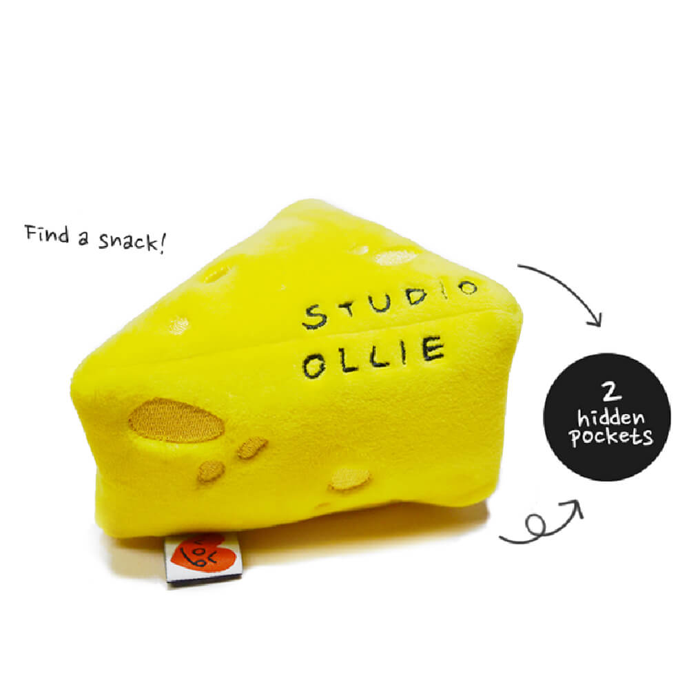 Studio Ollie Cheddar Cheese Snuffle Toy - Vanillapup Online Pet Store