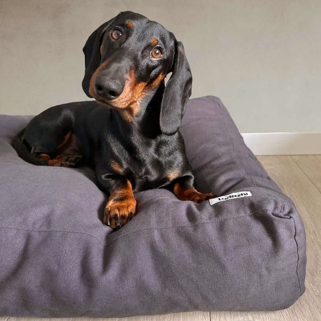 tadazhi Soft Pillow Bed | Warm Grey - Vanillapup Online Pet Store