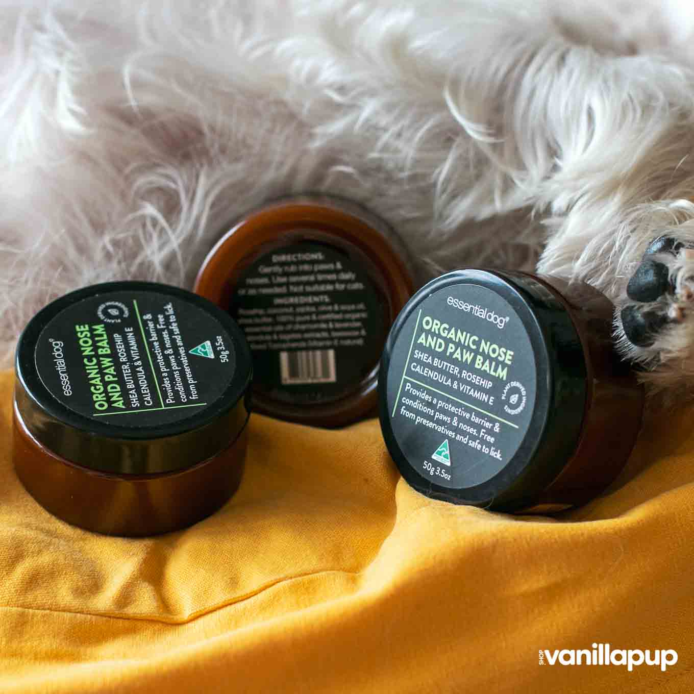 Essential Dog Organic Nose and Paw Balm (50g) - Vanillapup Online Pet Store