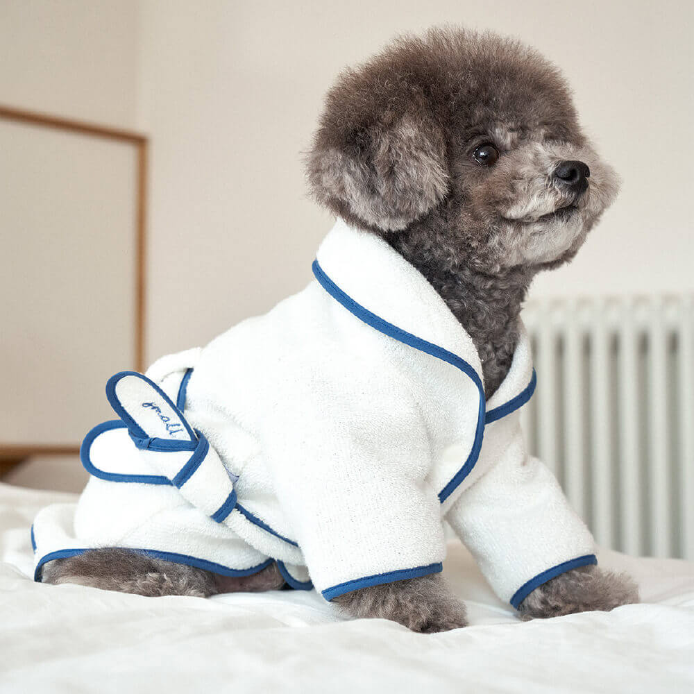 Small Stuff Hotel Collection Bathrobe - Vanillapup Online Pet Store