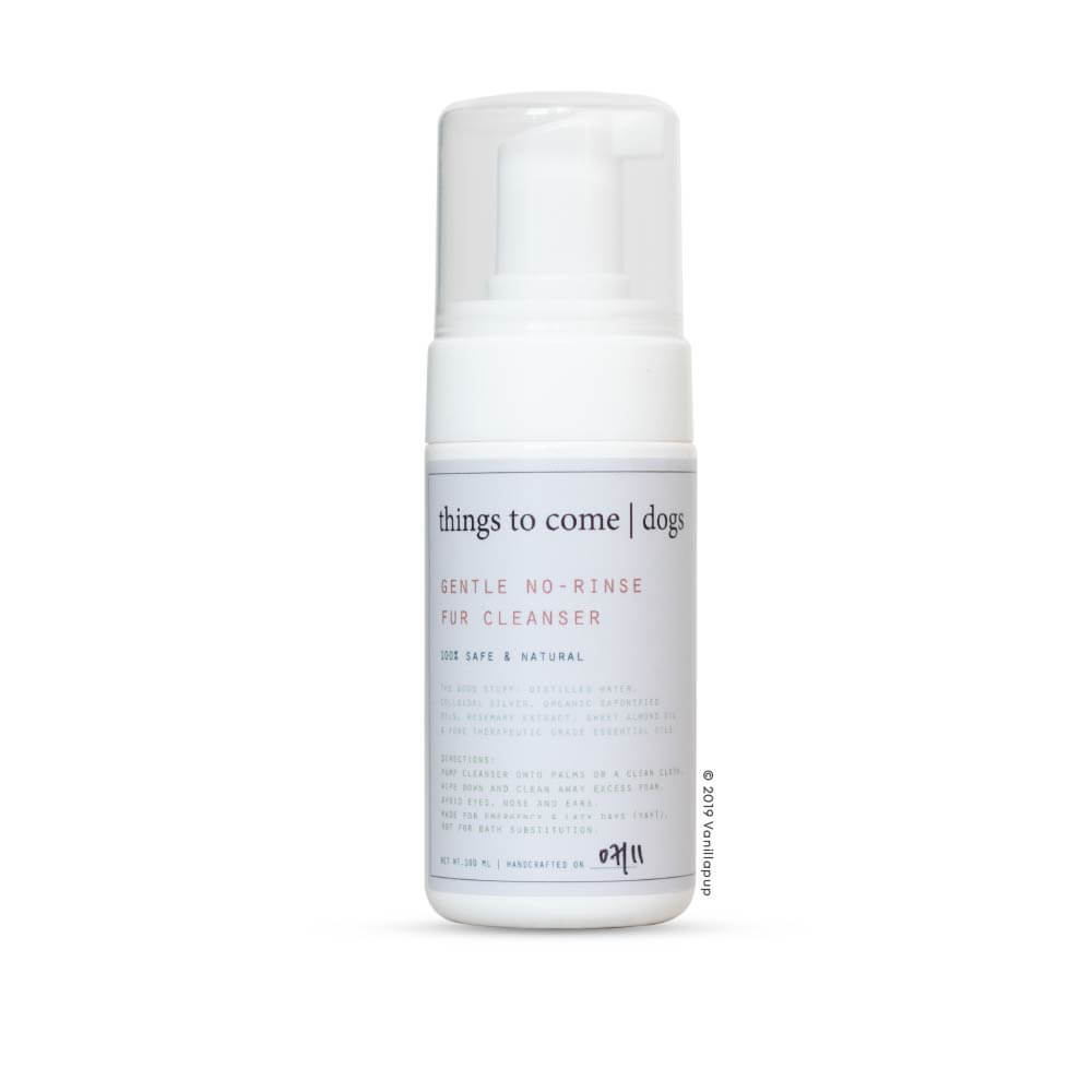 things to come Gentle No-Rinse Fur Cleanser No. 1 (100ml) - Vanillapup Online Pet Store