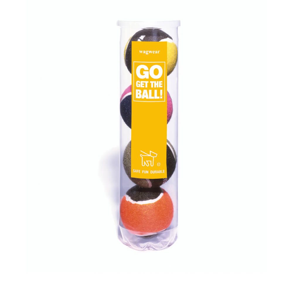 Wagwear Retro Coloured Tennis Balls - Vanillapup Online Pet Store